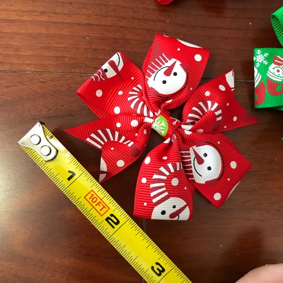 Christmas Hair Bows and Hair Clips - Picture 5 of 7